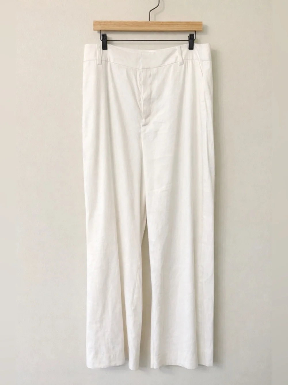 Favorite Daughter Linen Wide Leg Pants High Rise Ivory Size 14 - Picture 2 of 7